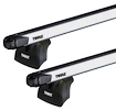 Barres de toit Thule avec SlideBar Audi Q3 5-dr SUV avec barres de toit intégrées 12-18