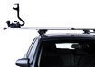 Barres de toit Thule avec SlideBar Chevrolet Celta 3-dr Berline à hayon avec des points fixes 00-21