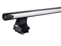Barres de toit Thule avec SlideBar Dodge Ram 1500 4-dr Double-cab avec un toit nu 02-08