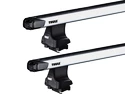 Barres de toit Thule avec SlideBar Dodge Ram 1500 4-dr Double-cab avec un toit nu 02-08