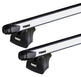 Barres de toit Thule avec SlideBar Fiat Fiorino 3-dr Fourgon avec des points fixes 08+