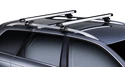 Barres de toit Thule avec SlideBar Fiat Fiorino 4-dr Fourgon avec des points fixes 08+