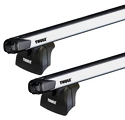 Barres de toit Thule avec SlideBar Fiat Ulysse 5-dr MPV avec T-Profil 02-10