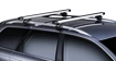 Barres de toit Thule avec SlideBar Skoda Octavia I 4-dr Berline avec des points fixes 97-04