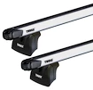 Barres de toit Thule avec SlideBar Volkswagen Multivan (T5) 4-dr Bus avec T-Profil 03-09