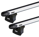 Barres de toit Thule avec SlideBar Volkswagen Multivan (T5) 4-dr Bus avec T-Profil 03-09