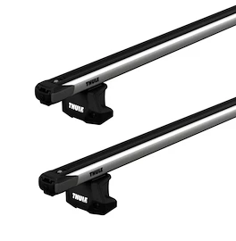 Barres de toit Thule avec SlideBar Volkswagen Transporter (T6) 4-dr Double-cab avec des points fixes 15-24