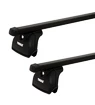 Barres de toit Thule avec SquareBar BMW 5-series Touring 5-dr Estate avec des points fixes 00-00, 04-23