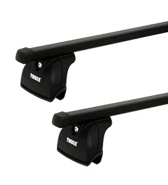 Barres de toit Thule avec SquareBar BMW 5-series Touring 5-dr Estate avec des points fixes 00-00, 04-23