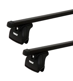 Barres de toit Thule avec SquareBar Chevrolet TrailBlazer 5-dr SUV avec T-Profil 02-09