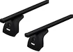 Barres de toit Thule avec SquareBar Citroën Nemo 3-dr Fourgon avec des points fixes 08-23, 23