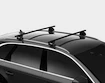 Barres de toit Thule avec SquareBar Holden Zafira 5-dr MPV avec barres de toit intégrées 07-11
