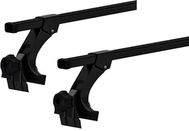 Barres de toit Thule avec SquareBar Jeep Wrangler (JL) 2/4-dr SUV avec goulotte de drainage 19-24