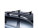Barres de toit Thule avec SquareBar Mercedes Benz E-Klasse (W124) 5-dr Estate avec barres de toit (hagus) 85-95