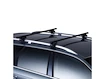 Barres de toit Thule avec SquareBar Mercedes Benz ML (W163) 5-dr SUV avec barres de toit (hagus) 98-05