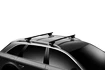 Barres de toit Thule avec SquareBar Peugeot Bipper 4-dr Fourgon avec barres de toit (hagus) 08+