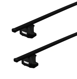 Barres de toit Thule avec SquareBar Renault Clio (Mk III) 5-dr Hatchback avec des points fixes 05-14