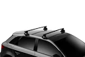 Barres de toit Thule avec SquareBar Volkswagen Caddy Life 5-dr MPV avec des points fixes 04-15