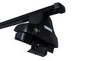 Barres de toit Thule avec SquareBar Volkswagen Golf Plus 5-dr Hatchback avec un toit nu 05-08