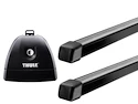Barres de toit Thule avec SquareBar Volkswagen Transporter (T6) 4-dr Double-cab avec des points fixes 15-24
