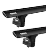 Barres de toit Thule avec WingBar Black Audi A6 Avant (C8) 5-dr Estate avec barres de toit intégrées 19-24