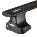 Barres de toit Thule avec WingBar Black Ford Focus (Mk III) 4-dr Berline avec un toit nu 11-18