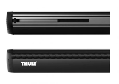 Barres de toit Thule avec WingBar Black Jeep Commander (Standard Crossbars) 5-dr SUV avec T-Profil 06-24