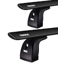 Barres de toit Thule avec WingBar Black Opel Corsa C 3-dr Hatchback avec des points fixes 04-06