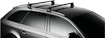 Barres de toit Thule avec WingBar Black Opel Corsa E 3-dr Hatchback avec des points fixes 15-19