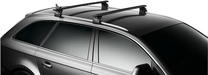Barres de toit Thule avec WingBar Black Opel Corsa E 3-dr Hatchback avec des points fixes 15-19