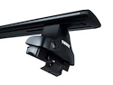 Barres de toit Thule avec WingBar Black Suzuki Swift SE-Z 3-dr Berline à hayon avec un toit nu 00-04
