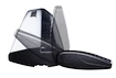 Barres de toit Thule avec WingBar Dodge Ram 1500 4-dr Double-cab avec un toit nu 09-21