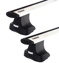 Barres de toit Thule avec WingBar Dodge Ram 1500 4-dr Double-cab avec un toit nu 09-21