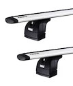 Barres de toit Thule avec WingBar Lancia Musa w/o glass roof 5-dr MPV avec des points fixes 04-12