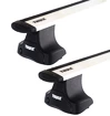 Barres de toit Thule avec WingBar Renault Twingo (Mk II) 3-dr Hatchback avec un toit nu 07-14