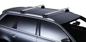 Barres de toit Thule avec WingBar Volkswagen Caddy (Mk III) 5-dr Fourgon avec des points fixes 04-15