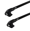 Barres de toit Thule Edge Black Alfa Romeo Giulia 4-dr Berline avec un toit nu 16+