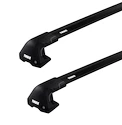 Barres de toit Thule Edge Black Alfa Romeo Stelvio 5-dr SUV avec un toit nu 17+