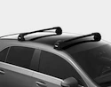 Barres de toit Thule Edge Black Audi A4 Avant 5-dr Estate avec barres de toit intégrées 08-15