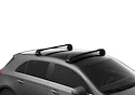 Barres de toit Thule Edge Black Citroën Jumpy 4-dr Fourgon avec des points fixes 16+