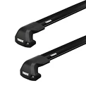 Barres de toit Thule Edge Black Mercedes Benz C-Klasse (W204) w/o glass roof 4-dr Berline avec des points fixes 07-14