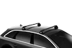 Barres de toit Thule Edge Black Mercedes Benz X-Class 4-dr Double-cab avec un toit nu 18+