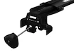 Barres de toit Thule Edge Black Porsche Cayenne 5-dr SUV avec T-Profil 02-09