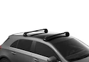 Barres de toit Thule Edge Black Subaru Forester (SJ) 5-dr SUV avec des points fixes 13-18