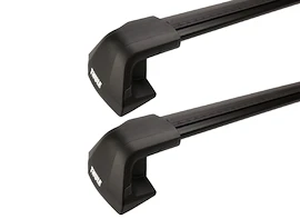 Barres de toit Thule Edge Black Toyota Harrier (MkII) 5-dr SUV avec un toit nu 21+