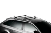 Barres de toit Thule WingBar Edge Black BMW 3-series 2-dr Coupé avec des points fixes 01-05