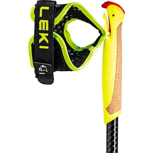 Bâtons de course de trail Leki  Evotrail FX.One TA, black-neonyellow-dark anthracite 125 cm