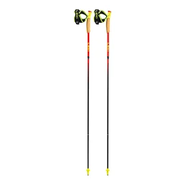 Bâtons de course de trail Leki Ultratrail FX.One Superlite, bright red-neonyellow-naturalcarbon