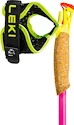Bâtons de course de trail Leki  Ultratrail FX.One Superlite, neonpink-neonyellow-naturalcarbon