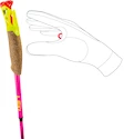 Bâtons de course de trail Leki  Ultratrail FX.One Superlite, neonpink-neonyellow-naturalcarbon